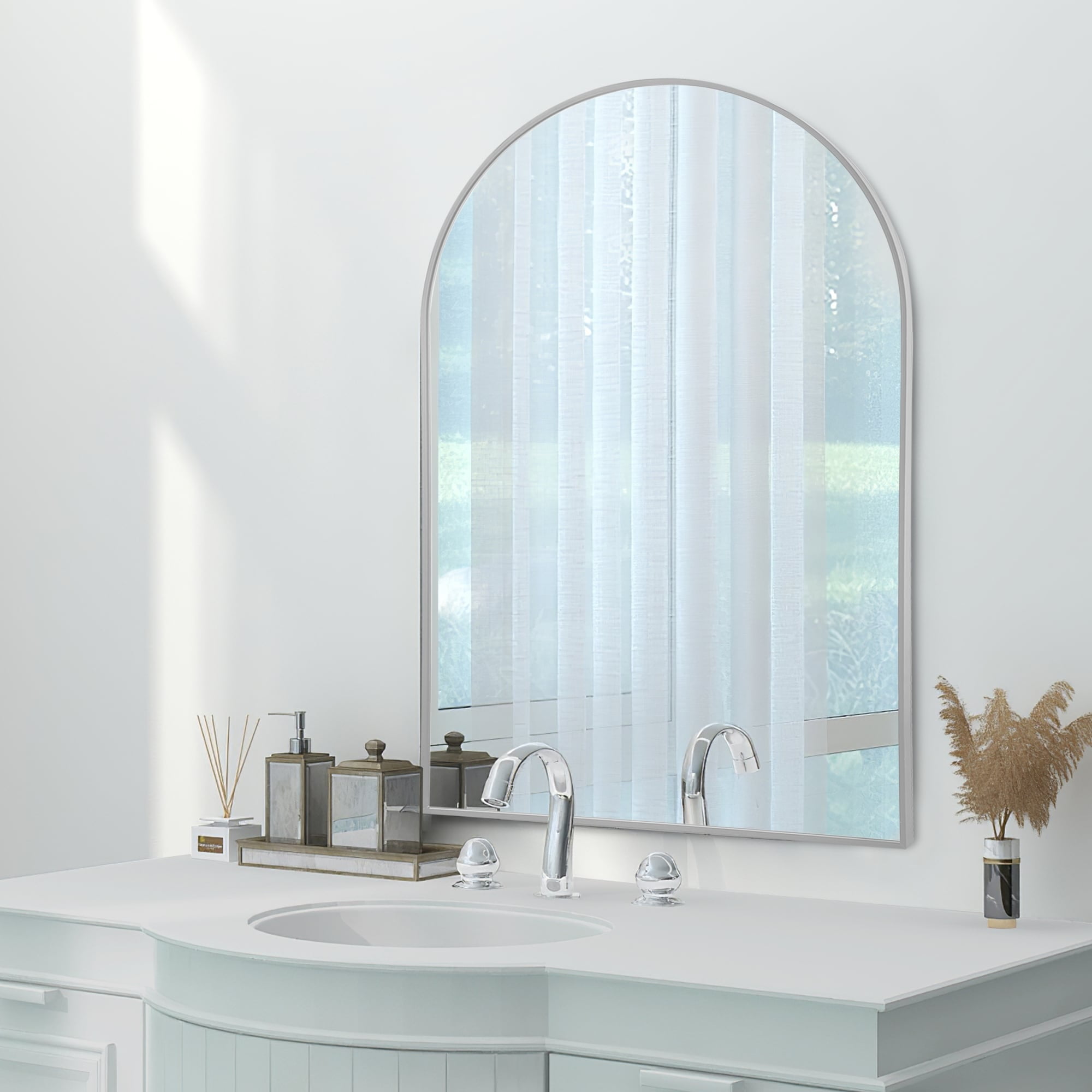 Neutypechic Contemporary WallMounted Hanging Vanity Mirror Bathroom