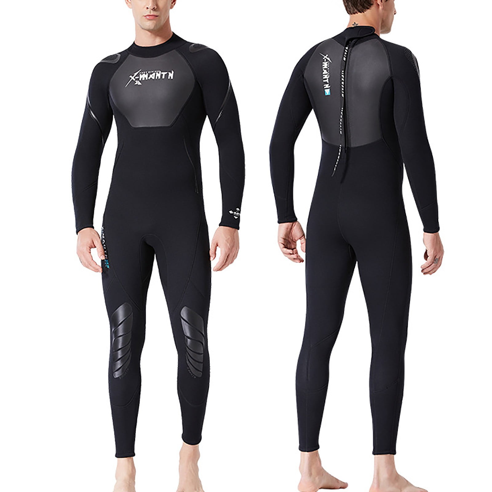 Neuxse Plus Size Swimwear Wet Suit For Men Cold Water Swimming 3MM ...