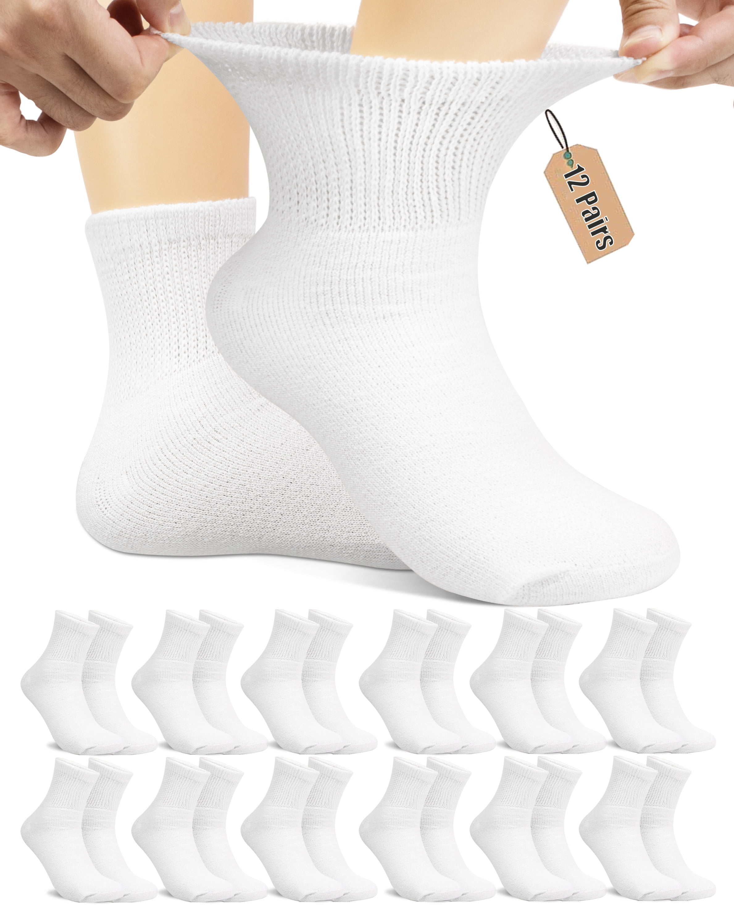 Socksmadkids Ankle School Socks 12 Pairs Cotton Rich Sizes Uk