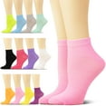 thumbnail image 1 of NevEND 12 Pairs Women Novelty Ankle Socks Comfort Soft Lightweight Sports Athletic Cotton Size 5-10, 1 of 4