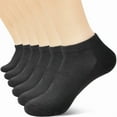 thumbnail image 1 of NevEND 6 Pairs Ankle Socks Women's and Men - Soft Thin Cotton Athletic Breathable Mesh Running Low Cut No Show Summer Socks, 1 of 7