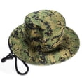 thumbnail image 1 of NevEND Sun Hat Foldable Boonie Hat,Wide Brim Bucket Hat for Fishing Hiking Camping L-XL Digital Green, 1 of 6