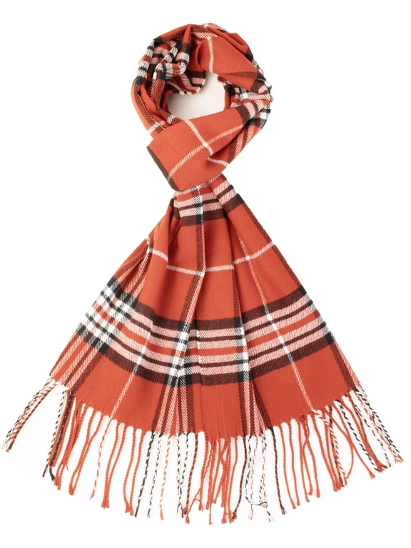 Unisex Men and Women's Super Soft Luxurious Classic Unisex Plain Plaid Winter Scarf Wrap Fashion Warm Neck For Cold Wether Winter and Fall