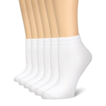 NevEND Women's 6 Pairs Performance Cushioned Cotton Running Sports Thin Light Weight Ankle Breathable Socks and Comfort Low Cut Quarter Athletic Sock Size 9-11
