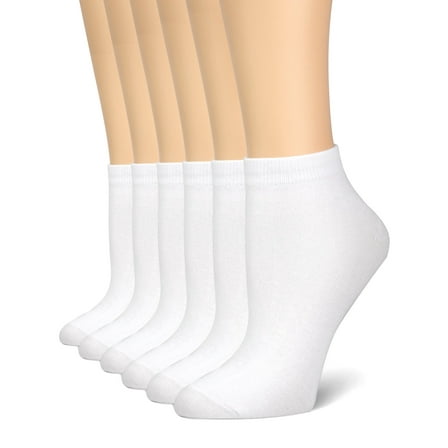NevEND Women's 6 Pairs Performance Cushioned Cotton Running Sports Thin Light Weight Ankle Breathable Socks and Comfort Low Cut Quarter Athletic Sock Size 9-11