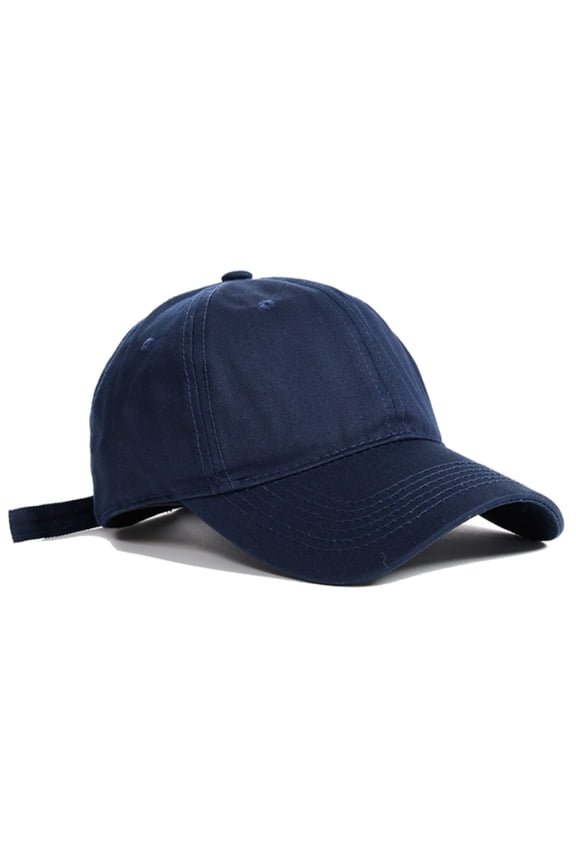 Baseball Cap Cotton Adjustable Size for Running Workouts and Outdoor Activities All Seasons Navy Hat
