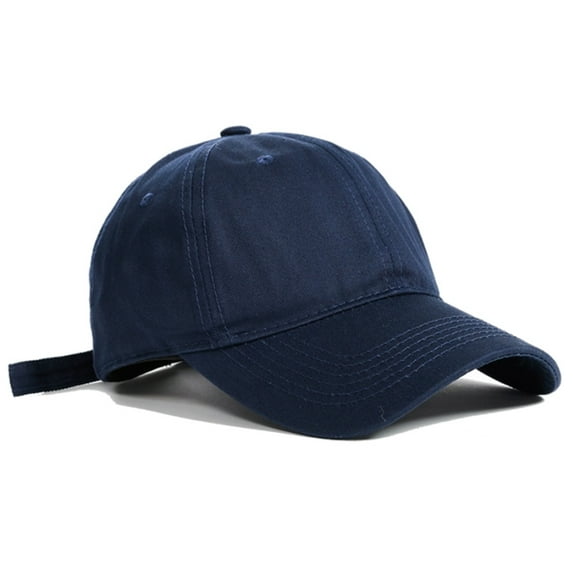 NevEND Baseball Cap Cotton Adjustable Size for Running Workouts and Outdoor Activities All Seasons Navy Hat