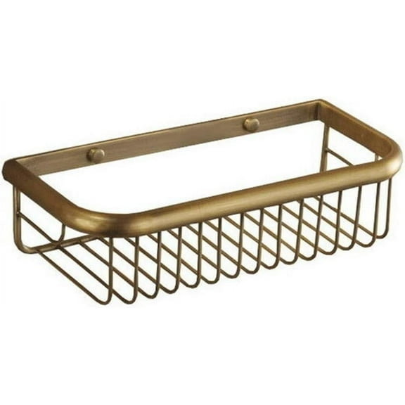 NevStp Corner Shower Caddy Antique Brass Bathroom Shelf Wall Mounted Shower Storage Basket Soap Dish Shampoo Rustproof Storage Draining Basket Kitchen Seasoning Bottles Holde Organizer Shelf
