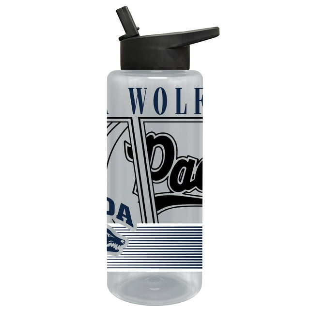 Nevada 34 ounce acrylic waterbottle with College Traditions graphic