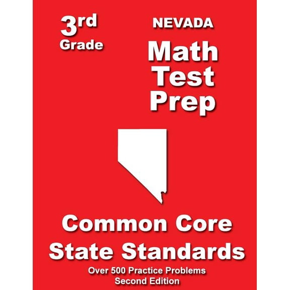 Nevada 3rd Grade Math Test Prep: Common Core State Standards (Paperback)