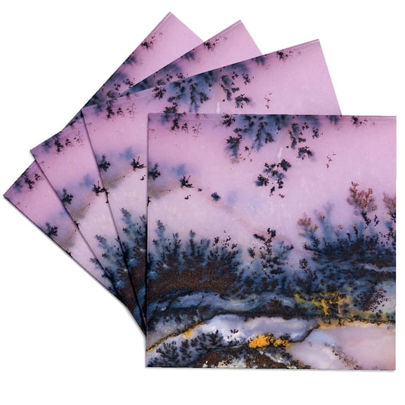 3drose, Nevada. Amethyst Sage Agate, Natural Pattern - Us29 Bja0051 - Jaynes Gallery, Set of 4 Ceramic Tile Coasters