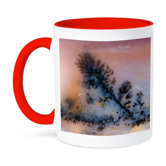 3dRose, Nevada. Amethyst sage agate, natural pattern - US29 BJA0050 - Jaynes Gallery, 11oz Two-Tone Red Mug