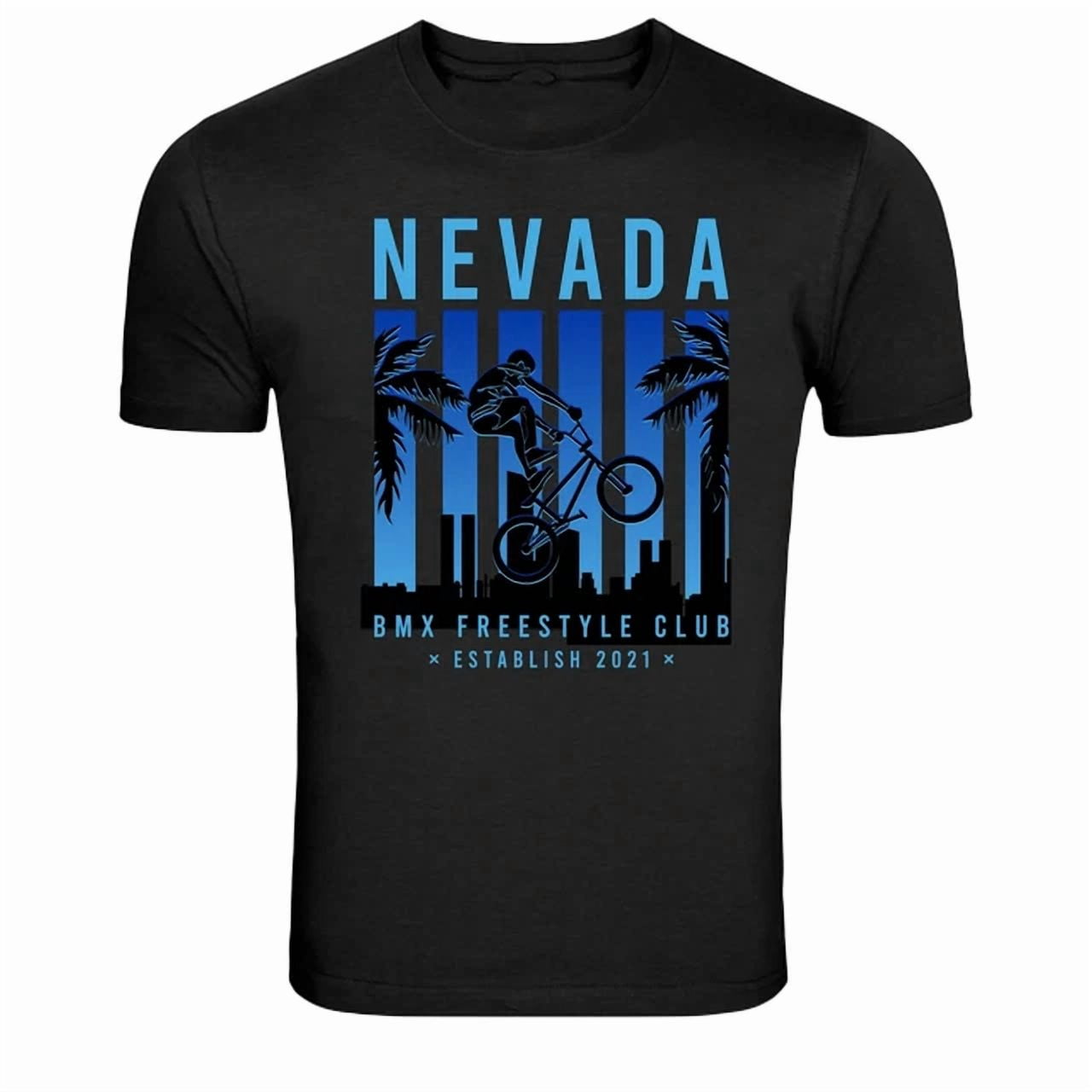 Nevada BMX Freestyle Club Rider Graphic Classic Look For Casual ...