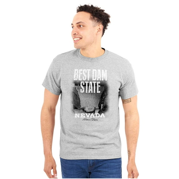 Nevada Best Dam State Hoover NV Plus Size Crewneck Graphic Tee Shirt Brisco Brands 2X