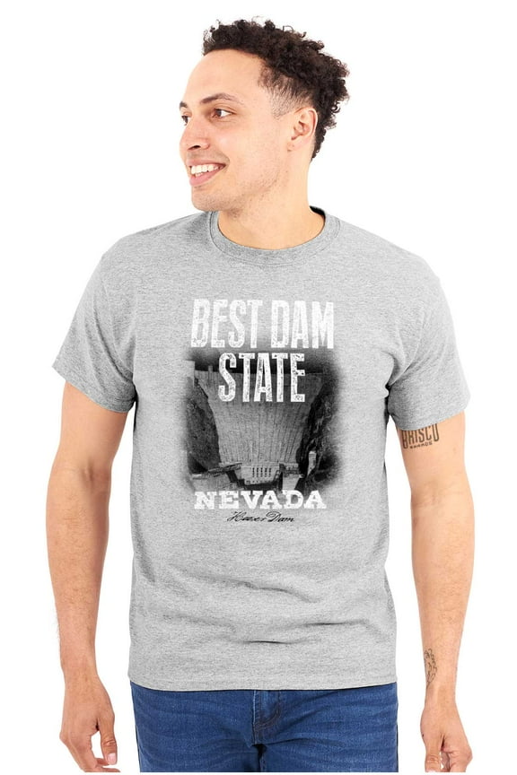 Nevada Best Dam State Hoover NV Plus Size Crewneck Graphic Tee Shirt Brisco Brands 2X
