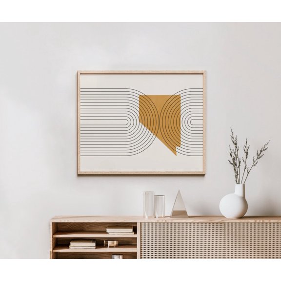 Nevada Boho State Map Wall Art Print, Western Decor Unframed Paper Print