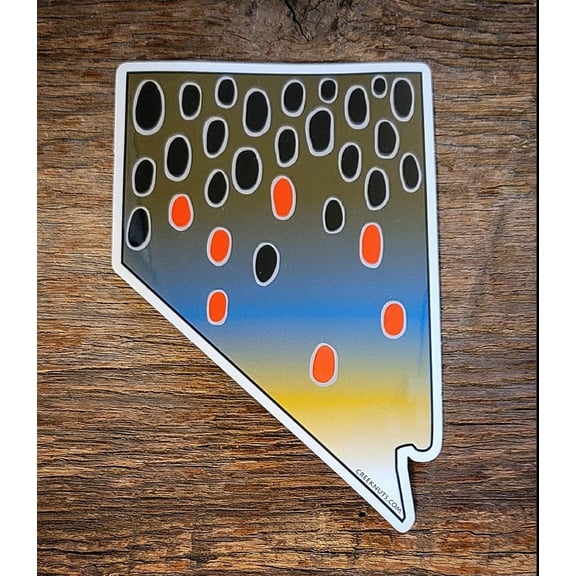 Nevada Brown Trout Skin Sticker Decal