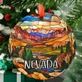 thumbnail image 1 of Nevada Christmas Ornament, Ceramic/Acrylic - Nevada Hawaii Travel Souvenir, Christmas Tree Ornament, Vacation Keepsake 2025, Jetsetter Gift, Collectible 2025, 1 of 5