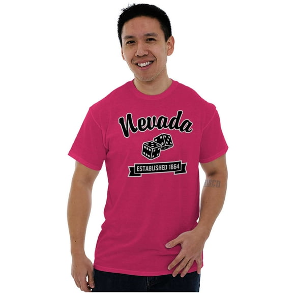 Nevada Cute Lucky Dice Souvenir Men's Graphic T Shirt Tees Brisco Brands S