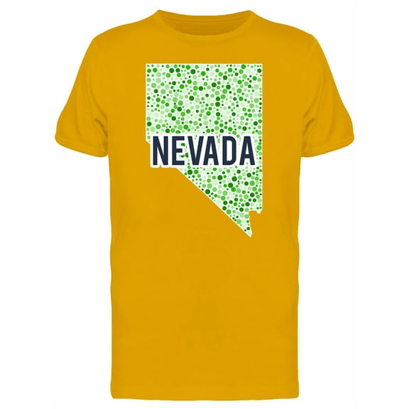 Nevada Dotted Map Ts Tee Men's -Image by Shutterstock