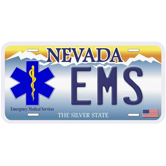Nevada EMS Novelty Car Auto License Plate