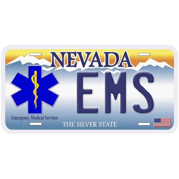 Nevada EMS Novelty Car Auto License Plate