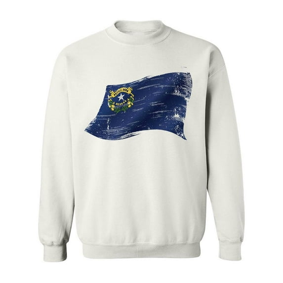 Nevada Flag In The Wind Sweatshirt Men -Image by Shutterstock, Male Medium