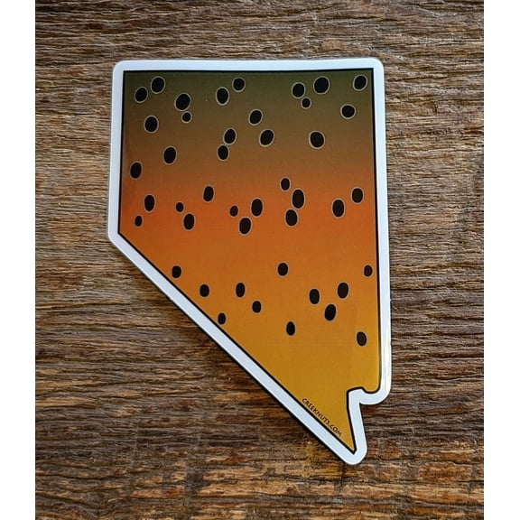 Nevada Lahontan Cutthroat Trout Skin Sticker Decal