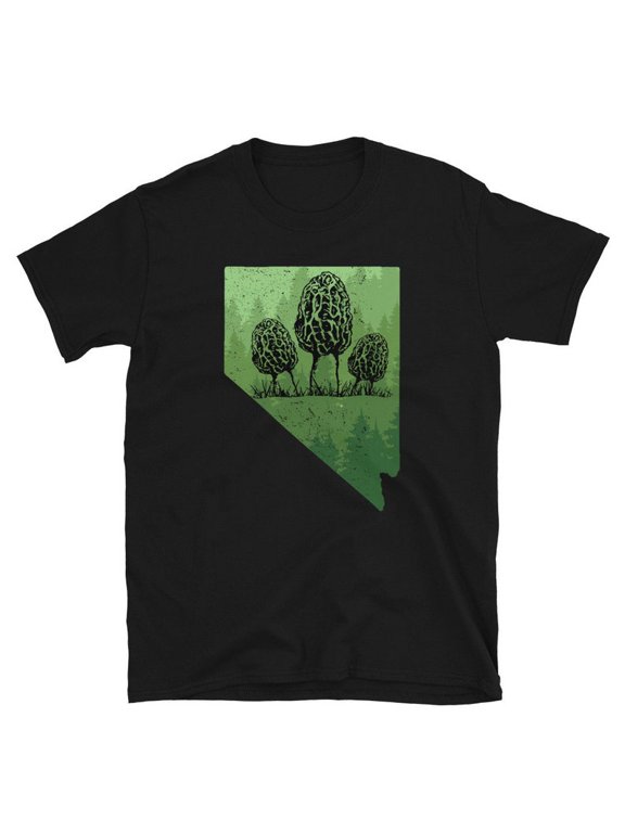 Nevada Morel Mushroom Shirt, Morel Mushroom Hunting, Mushrooming Foraging, Mushroom Hunter, Mycologist Shirt, Mycology Gift, Mycology Shirt