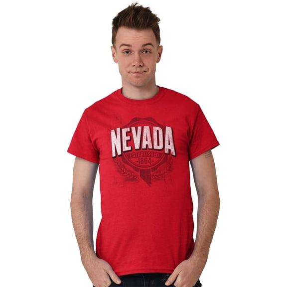 Nevada NV Student Campus Pride Seal Plus Size Crewneck Graphic Tee Shirt Brisco Brands 2X