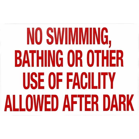 Nevada No Swimming Sign - 8"x12" Retro Aluminum Sign, State Safety Code Compliant, Outdoor Use for Pool, Lake, River