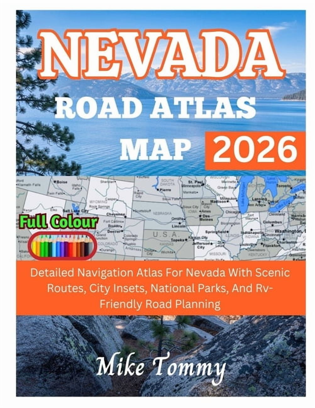 Nevada Road Atlas Map 2026 Detailed Navigation Atlas For Nevada With Nevada Road Atlas Map 2026 Detailed Navigation Atlas For Nevada With Scenic Routes City Insets National Parks And RV Paperback 69345391 3f0d 43cc Ad32 