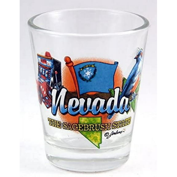 Nevada Sagebrush State Elements Shot Glass