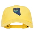 thumbnail image 1 of Nevada State Flag Map Embroidered Unstructured Washed Cap - Yellow OSFM, 1 of 5