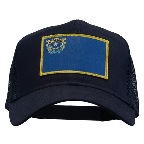 Nevada State Flag Patched Mesh Cap - Navy OSFM