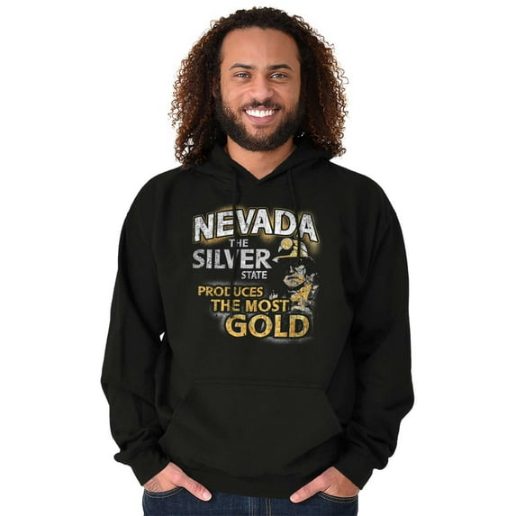 Nevada The Silver State Vintage NV Unisex Plus Fleece Graphic Hoodie Brisco Brands 2X