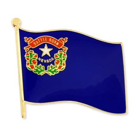 PinMart Nevada US State Flag NV Button Pins - 100 Pack