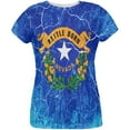thumbnail image 1 of Nevada Vintage Distressed State Flag All Over Womens T Shirt Multi MD, 1 of 2