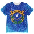thumbnail image 1 of Nevada Vintage Distressed State Flag All Over Youth T Shirt Multi YMD, 1 of 2