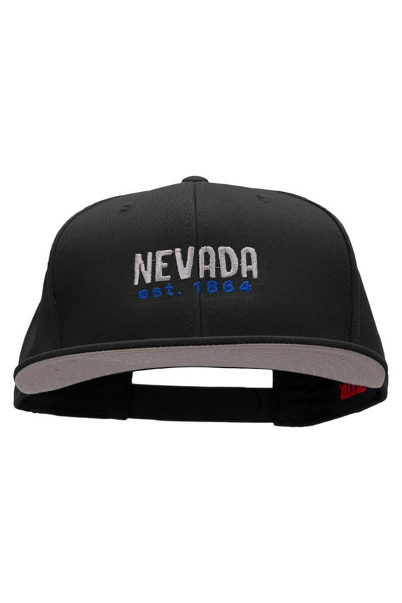 Nevada Year Established Embroidered Prostyle Snapback - Black OSFM