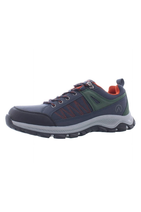Montsky Low Mens Shoes Size 9, Color: Navy/Red/Orange