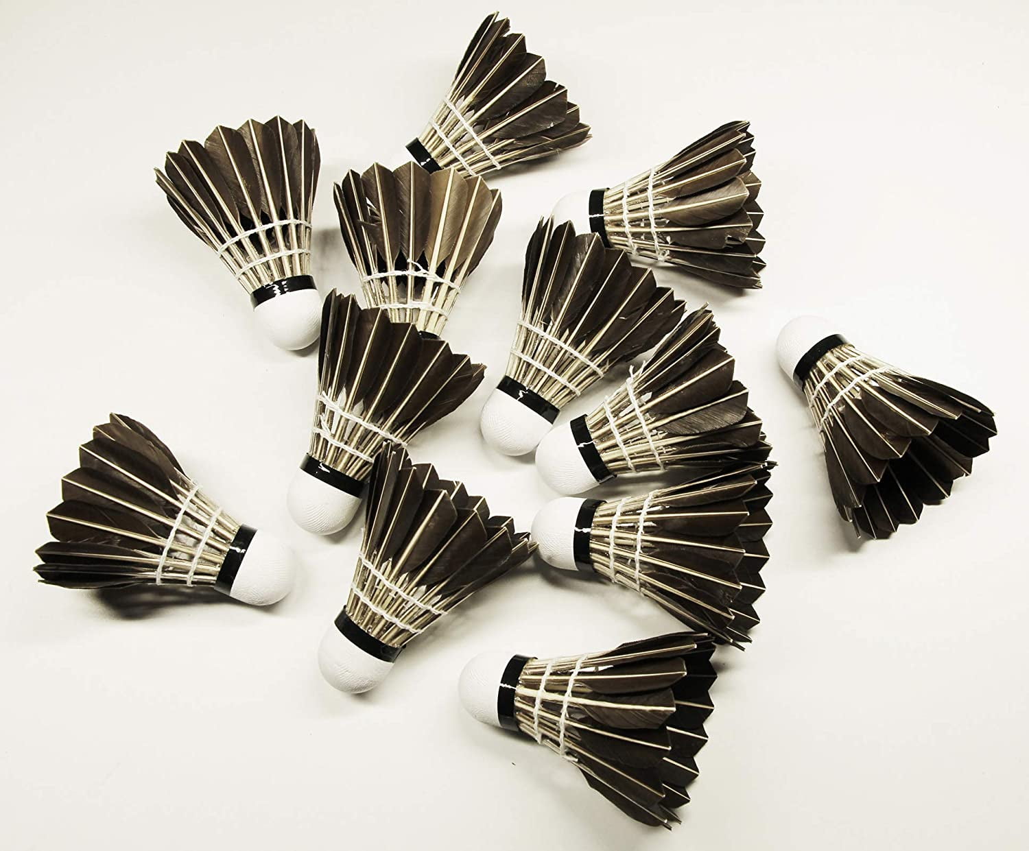 Roofei Badminton Shuttlecocks Professional Feather Balls White 6 Pack Walmart