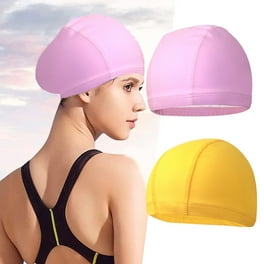 OMOUBOI Unisex Soft Silicone Swim Cap for Long Hair Swimmers, Anti
