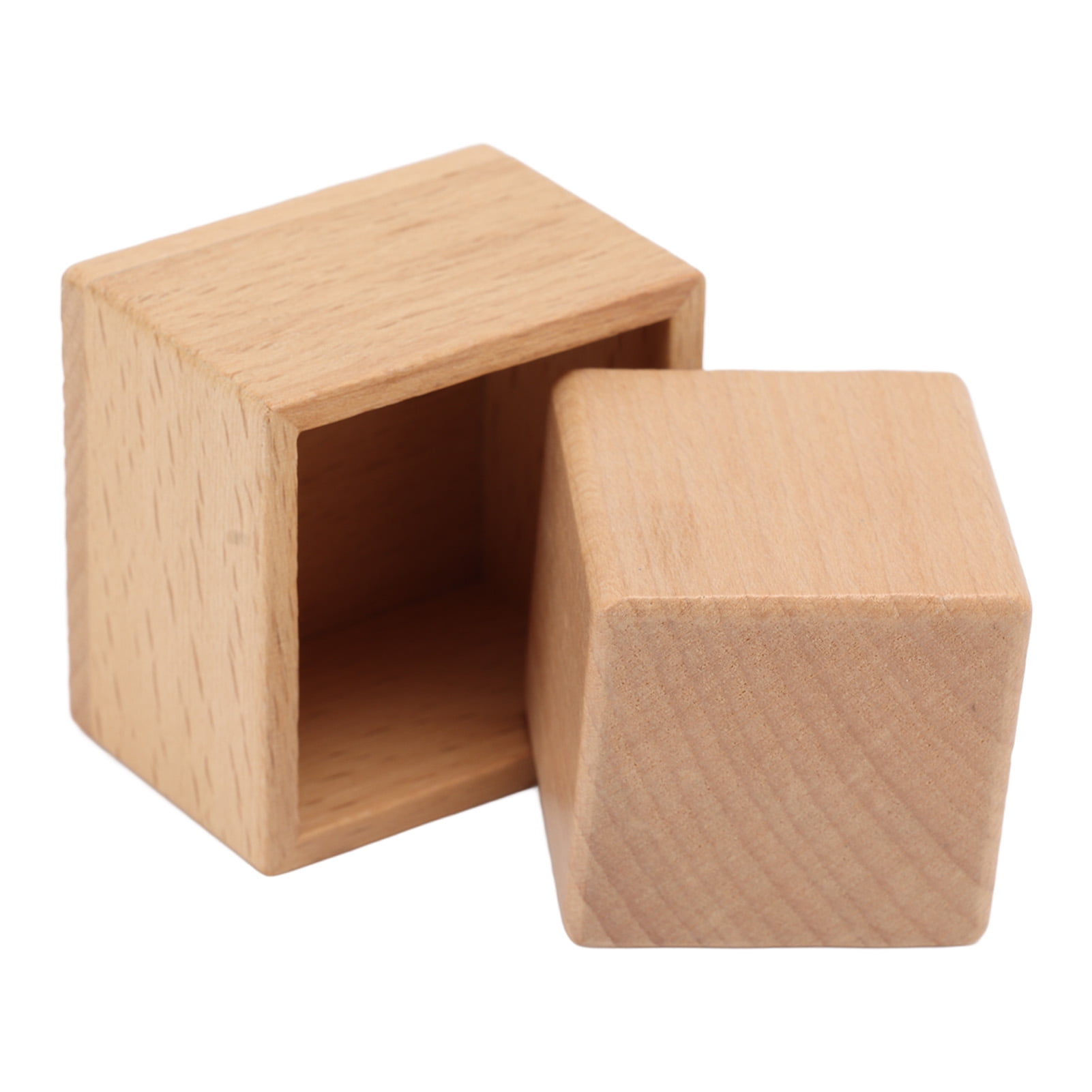 NeveLance Baby Wooden Square Box Toys Eco Friendly Educational Early