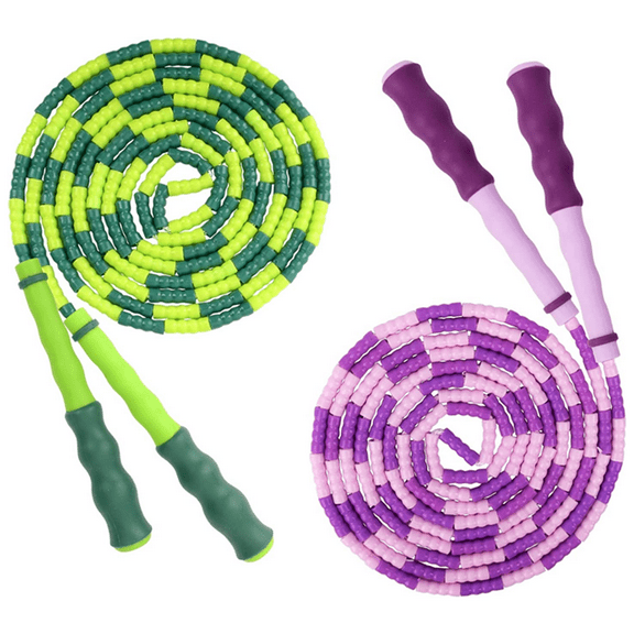 NeveLance Beaded Jump Rope, Adjustable Fitness Skipping Rope for Keeping Fit Training Workout Weight Loss