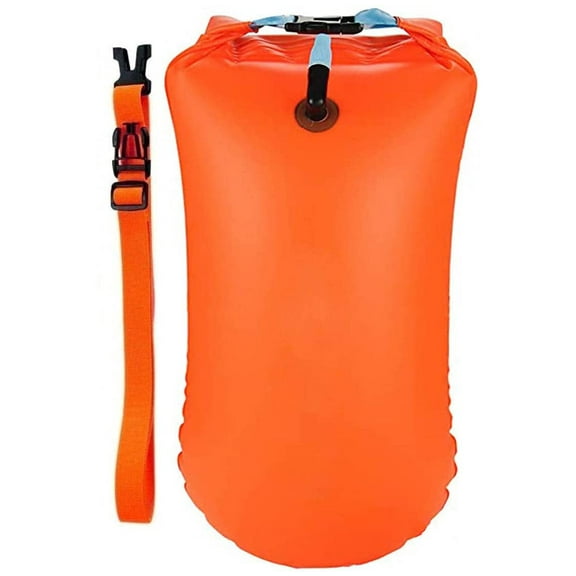 NeveLance Inflatable High-Visibility Adult Swimming Buoy for Safe Open-Water Swimming and Triathlon Use