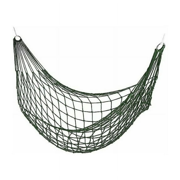NeveLance Net Hammock, Garden for One Person, Camping, Lightweight for Indoor and Outdoor Use, Green