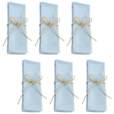NeveLance Set of 6 Cotton Napkins Cloth Dinner Napkins Rustic Thick Table Napkins for Family Events Parties Wedding Decoration, 41x41cm