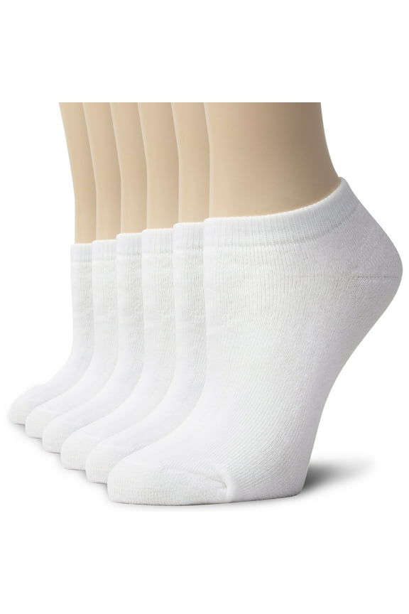 Multi-Pack Performance Heavy Cushioned Running Sports Ankle Breathable Socks For Men and Women Comfort Low Cut Quarter Athletic Socks 6 Pairs White (Size 9-11)
