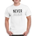 thumbnail image 1 of Never Again Wavy Letters T-Shirt Men -GoatDeals Designs, Male Large, 1 of 4